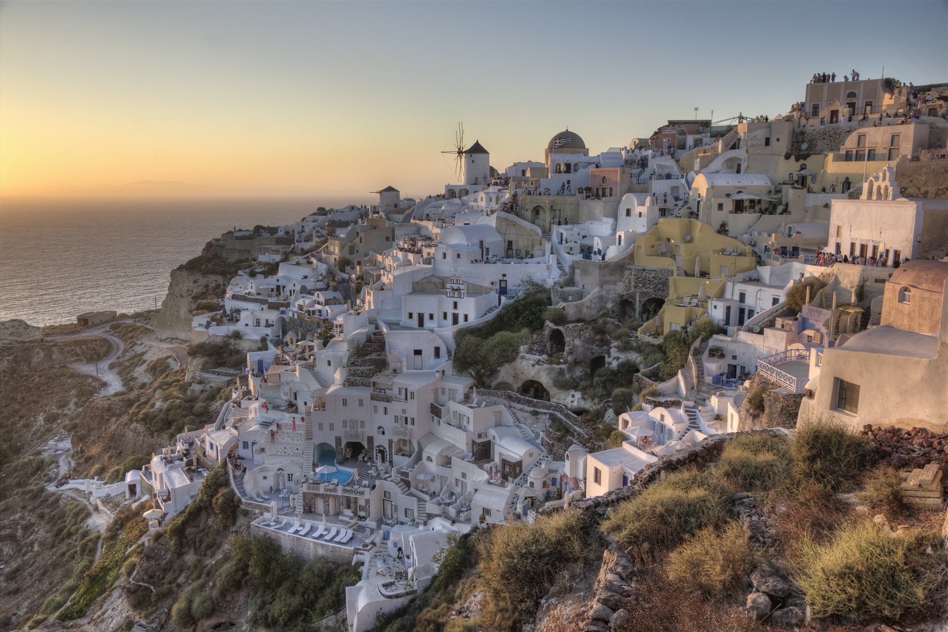 Oia, Santorini at sunset
